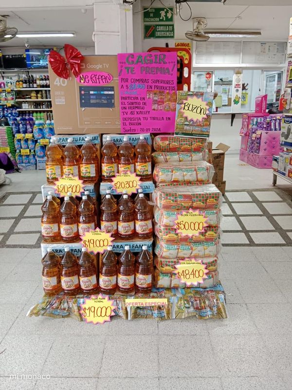 Exhibición en supermercado